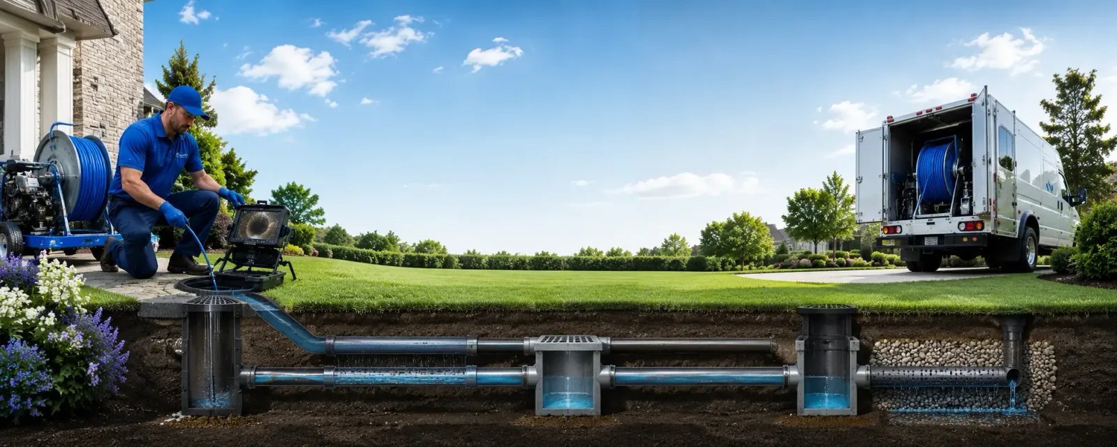 Outdoor drain cleaning information for Stockett, MT